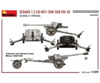 550035394 1:35 Dt. 7,5cm PaK 40 Frühe Produktion
