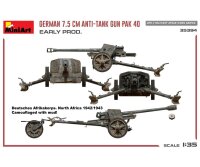 550035394 1:35 Dt. 7,5cm PaK 40 Frühe Produktion