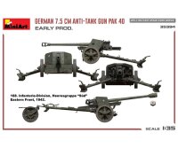 550035394 1:35 Dt. 7,5cm PaK 40 Frühe Produktion