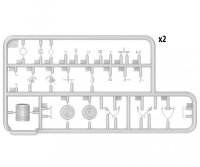 550037028 1:35 SLA APC T-54 m Räumschild/Interieur