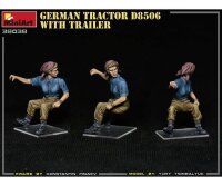 550038038 1:35 Deutscher Traktor D8506 mit Anhänger (1)