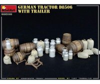 550038038 1:35 Deutscher Traktor D8506 mit Anhänger (1)