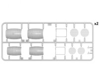 550038038 1:35 Deutscher Traktor D8506 mit Anhänger (1)