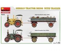 550038038 1:35 Deutscher Traktor D8506 mit Anhänger (1)