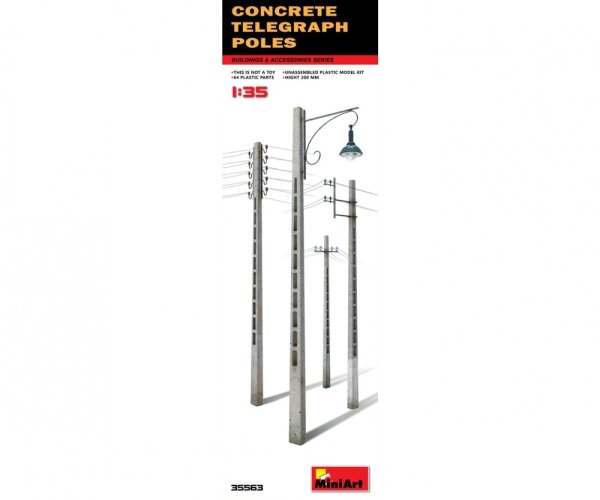 1:35 Telepraghenmasten Beton