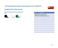 550035570 1:35 Eisenbahnstrommasten und Lampen