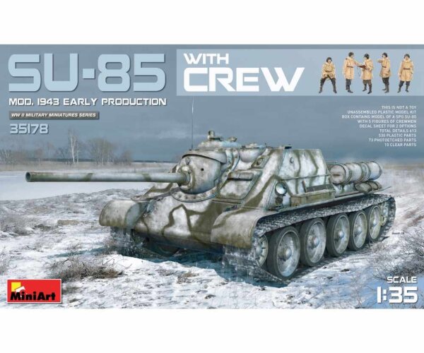 1:35 SU-85 Früh. Prod. 1943 m. Bes. (5)