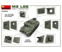 550035206 1:35 M3 Lee Frühe Produkt. m. Interieur