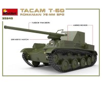 550035240 1:35 Rom. 76-mm SPG Tacam T-60 Interieur