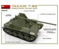 550035240 1:35 Rom. 76-mm SPG Tacam T-60 Interieur