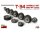 550035242 1:35 Laufrollen-Set T-34 Serie 1943-44