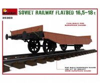 550035303 1:35 Sov. Flachbettwaggon 16,5-18to.