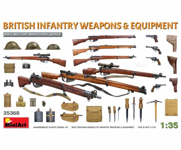 1:35 Brit. Infanterie Waffen/Zubehör