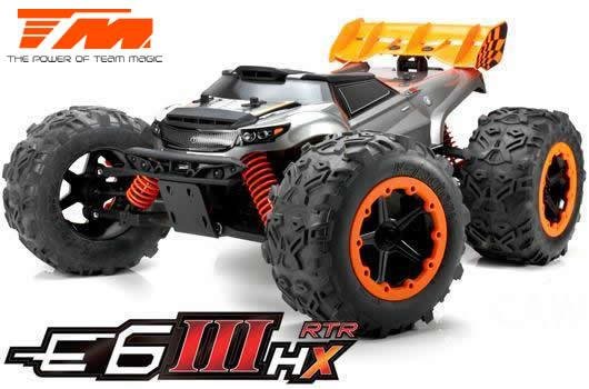 Auto - Monster Truck Elektrisch - 4WD - RTR - Brushless 2500KV - 4S - Wasserdicht - Team Magic E6 III HX / TM505005