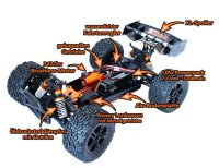 DF3077 TW-1 BL - brushless 1:10XL Truggy - RTR