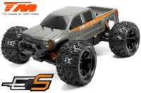 TM510001S Auto - 1/10 Monster Truck Elektrisch - 4WD - RTR - Brushless - Wasserdicht - Team Magic E5 - Silver Karosserie / TM510001S