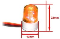 HRC8737O Lichtset - 1/10 TC/Drift - LED - JR Stecker - Einzeln Dach Blinklicht V2 - Orange / HRC8737O