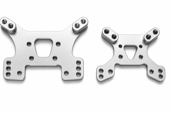 Stoßdämpferplatte vorne und hinten Alu CNC Ersatzteil