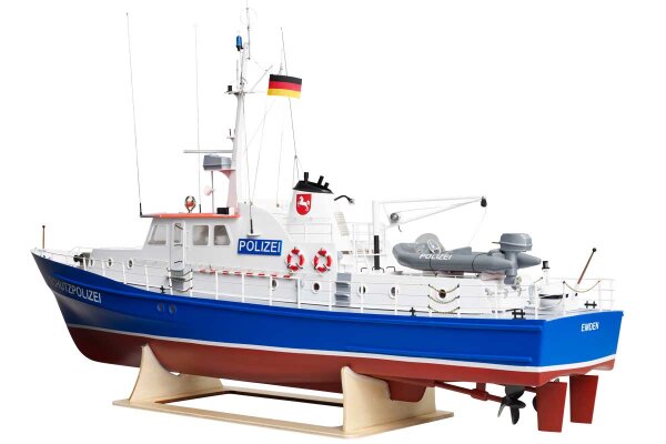 Polizeiboot W3 Baukasten 1:25 mit Beschlagsatz