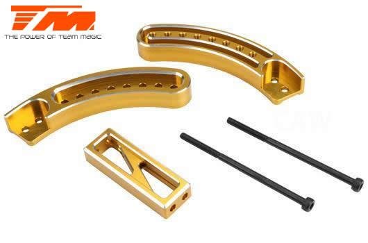 Tuningteil - E6 Trooper / Trooper II / E6 III - Aluminium Gold eloxiert - Einstellbarer Fünfte Rad Halter (Wheelie Bar)