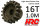 HRC71016 Motorritzel - 1.0M / 5mm Achse - Stahl - Leicht - 16Z
