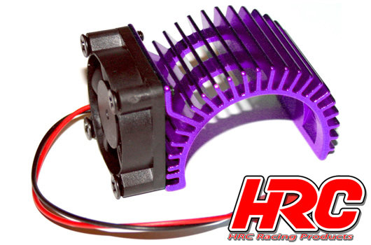 Motorkühlkörper - SIDE mit Brushless Lüfter - 5~9 VDC - 540 Motor - Purple