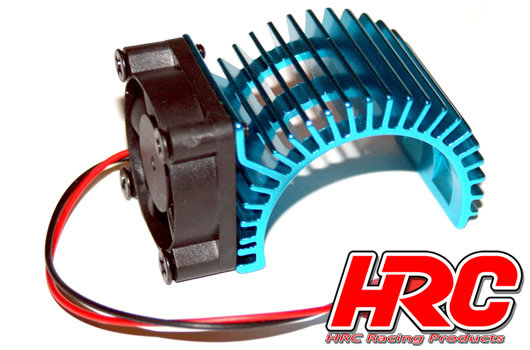 Motorkühlkörper - SIDE mit Brushless Lüfter - 5~9 VDC - 540 Motor - Blau