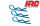 HRC2071BL Karosserieklammern - 1/10 - Kurz - Klein Kopf - Blau (10 Stk.)