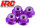 HRC1051PU Radmuttern - M4 nyloc geflanscht - Aluminium - Purple (4 Stk.)