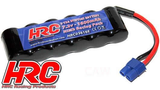 Akku - 6 Zellen - RC Car Micro - NiMH - 7.2V 1600mAh - EC3 Stecker side by side 100x30x17mm