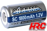 HRC05118 Akku - 1 Zelle - 1.2V 1800mAh - NiMH / HRC05118