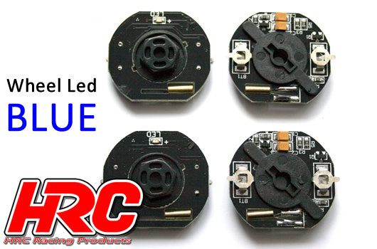 Lichtset - 1/10 TC/Drift - LED - Räder LED - 12mm Hex - Blau (4 Stk.)