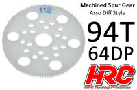 Hauptzahnrad - 64DP - Low Friction Gefr&auml;st Delrin -...