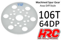 Hauptzahnrad - 64DP - Low Friction Gefr&auml;st Delrin -...