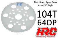 Hauptzahnrad - 64DP - Low Friction Gefr&auml;st Delrin -...