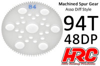 Hauptzahnrad - 48DP - Low Friction Gefr&auml;st Delrin -...