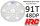 HRC74891A Hauptzahnrad - 48DP - Low Friction Gefräst Delrin - Diff Style -  91Z