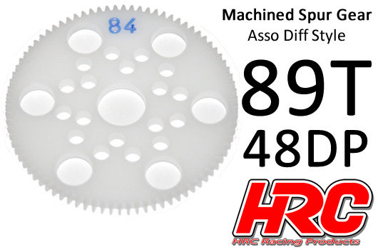 Hauptzahnrad - 48DP - Low Friction Gefräst Delrin - Diff Style -  89Z