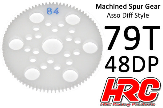 Hauptzahnrad - 48DP - Low Friction Gefräst Delrin - Diff Style -  79Z