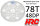 HRC74878A Hauptzahnrad - 48DP - Low Friction Gefräst Delrin - Diff Style -  78Z
