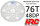 HRC74876A Hauptzahnrad - 48DP - Low Friction Gefräst Delrin - Diff Style -  76Z