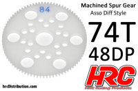 Hauptzahnrad - 48DP - Low Friction Gefr&auml;st Delrin -...