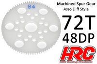 Hauptzahnrad - 48DP - Low Friction Gefr&auml;st Delrin -...