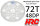 HRC74872A Hauptzahnrad - 48DP - Low Friction Gefräst Delrin - Diff Style -  72Z