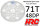 HRC74871A Hauptzahnrad - 48DP - Low Friction Gefräst Delrin - Diff Style -  71Z
