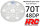 HRC74870A Hauptzahnrad - 48DP - Low Friction Gefräst Delrin - Diff Style -  70Z