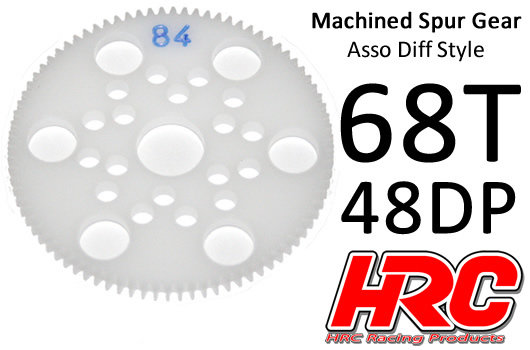 Hauptzahnrad - 48DP - Low Friction Gefräst Delrin - Diff Style -  68Z