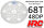 HRC74868A Hauptzahnrad - 48DP - Low Friction Gefräst Delrin - Diff Style -  68Z