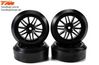 Reifen - 1/10 Drift - montiert - 15-Spoke Felgen - 12mm...