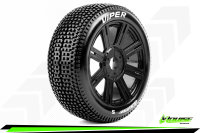 LR-T3194SB Louise RC - B-VIPER-JA - 1-8 Buggy --Inhalt: 2 Reifen-- Fertig Verklebt - Soft - Speichenfelgen Schwarz - Hex 17mm - L-T3194SB